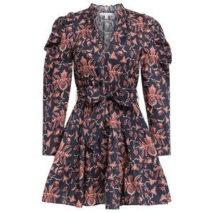 Anna Cate Elizabeth Dress in Leaf Print